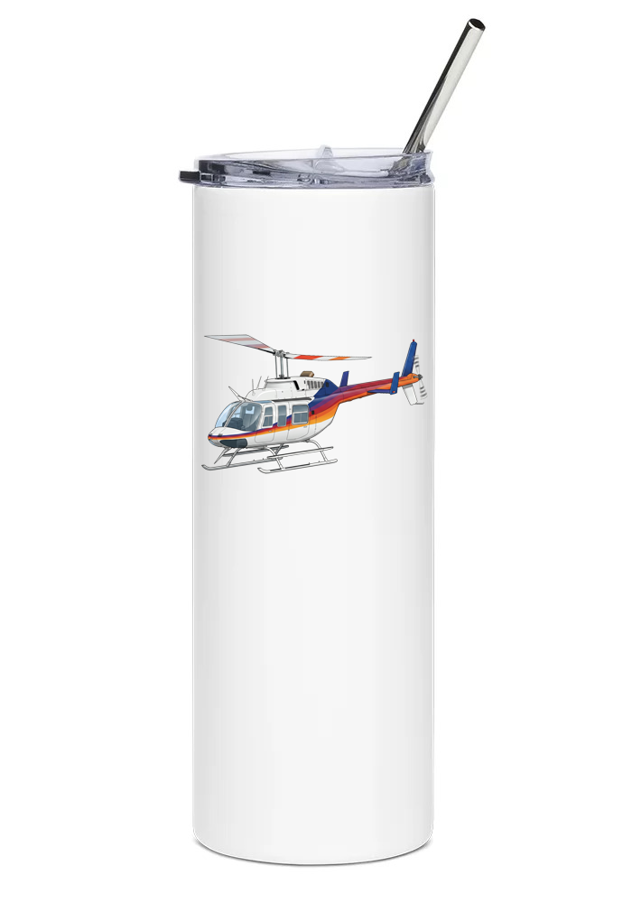 Bell 206LI LongRanger water tumbler