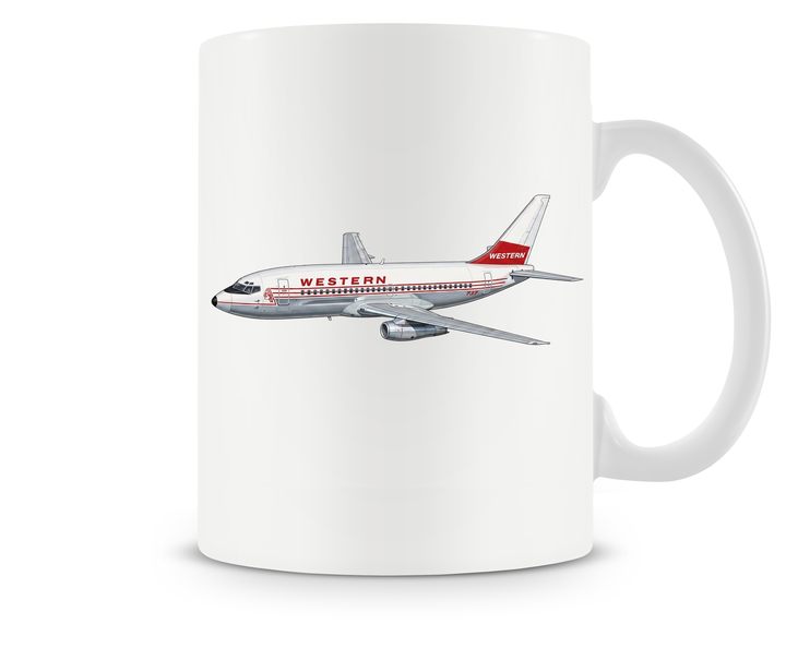 Western Airlines Boeing 737 mug