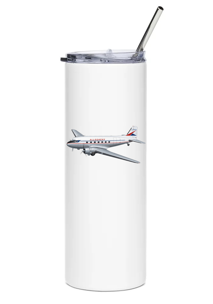 Allegheny Airlines Douglas DC-3 water tumbler