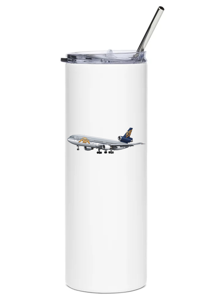 ATA Airlines McDonnell Douglas DC-10 water tumbler