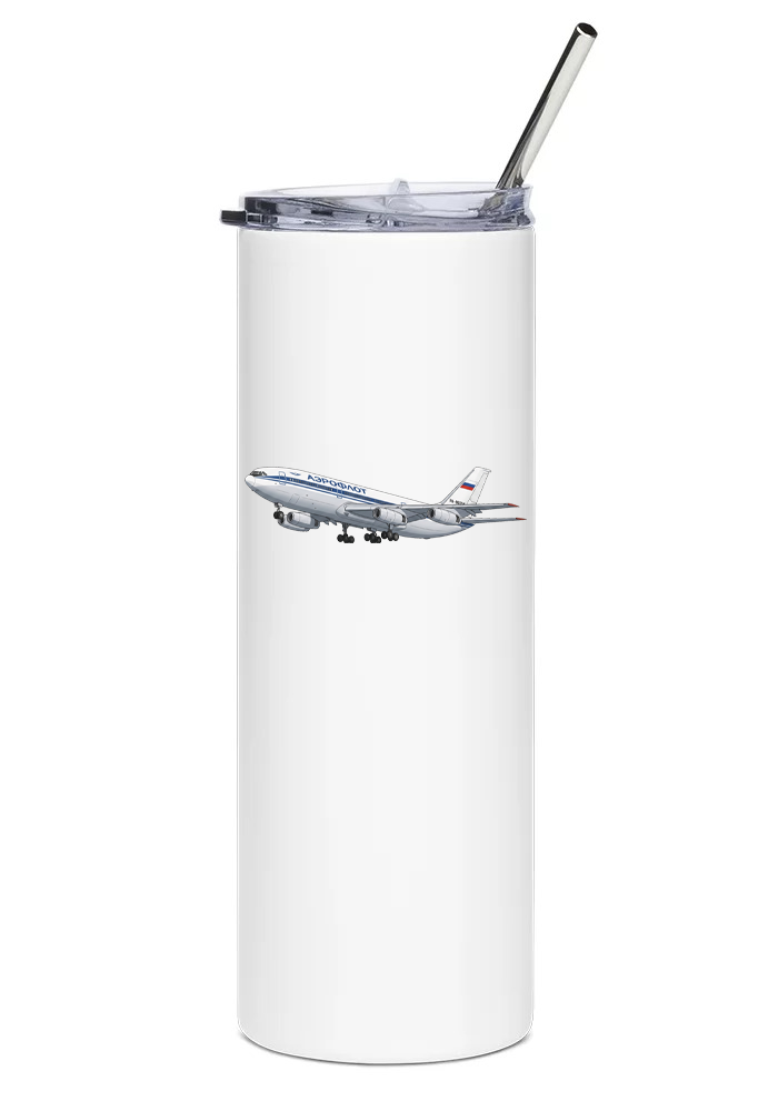 Aeroflot Ilyushin IL-86 water tumbler