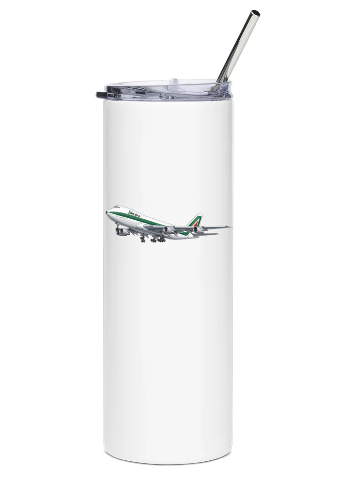 Alitalia Boeing 747 water tumbler