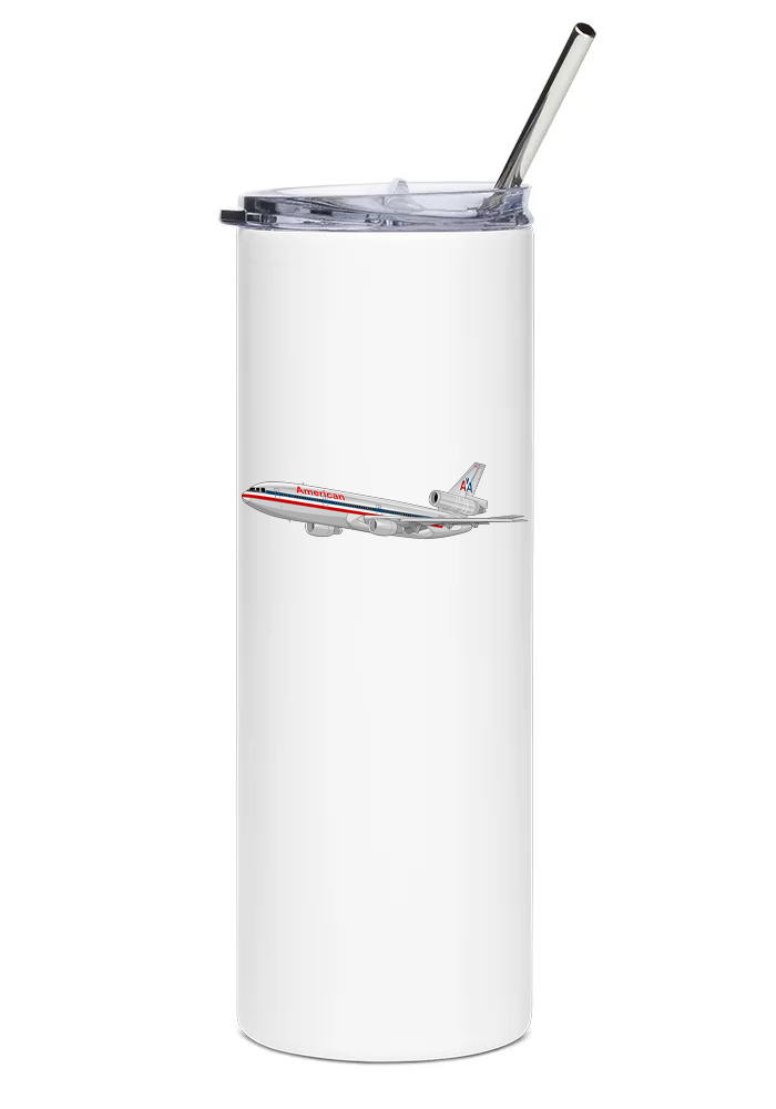 American Airlines McDonnell Douglas DC-10 water tumbler
