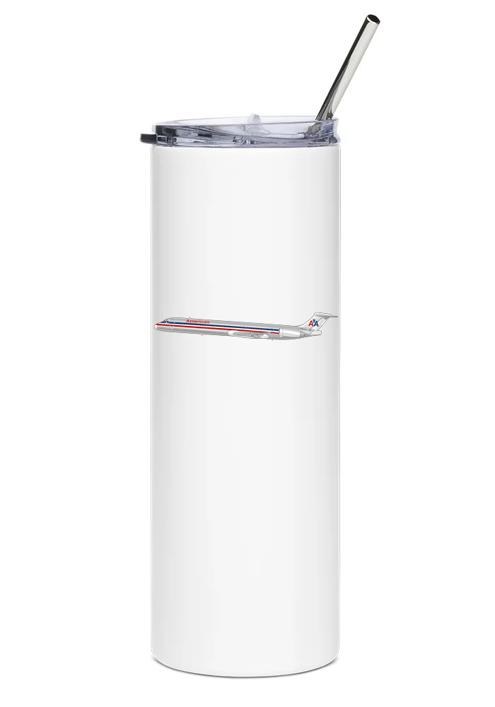 American Airlines McDonnell Douglas MD-80 water tumbler
