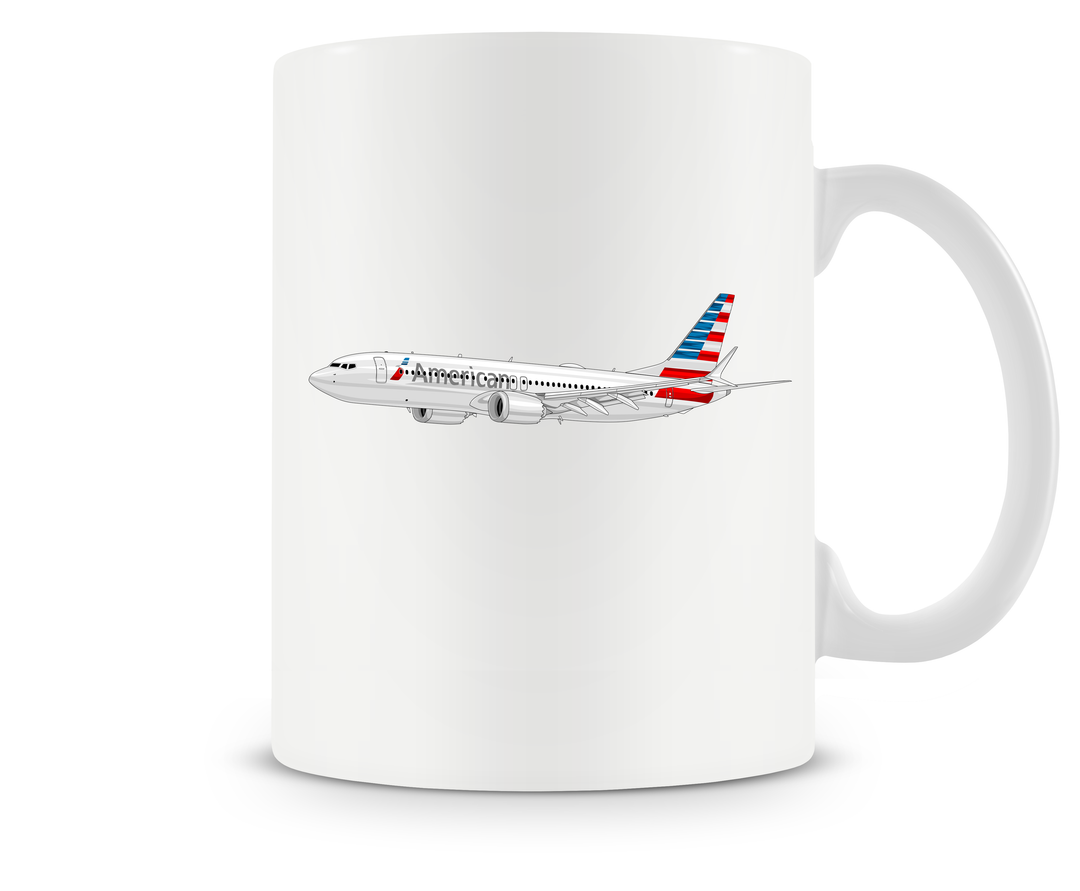 American Airlines Boeing 737 MAX Mug 15oz.