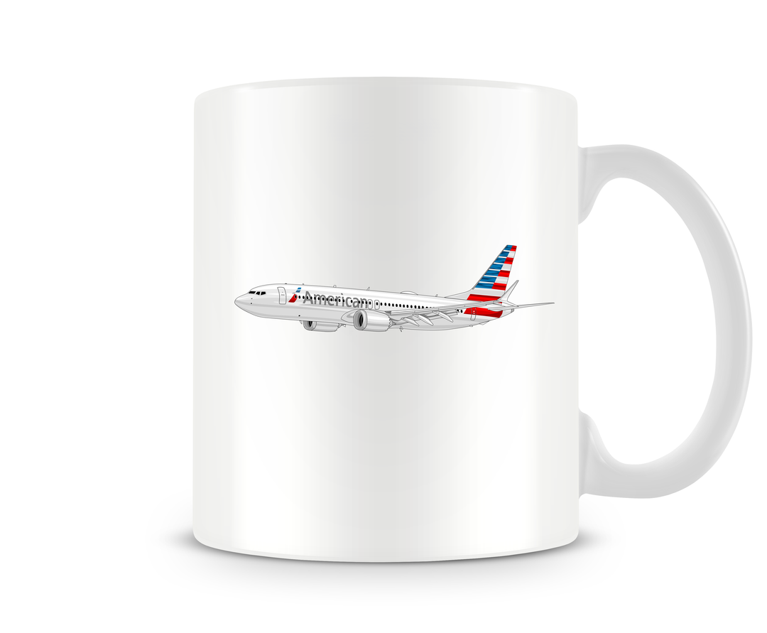 American Airlines Boeing 737 MAX Mug