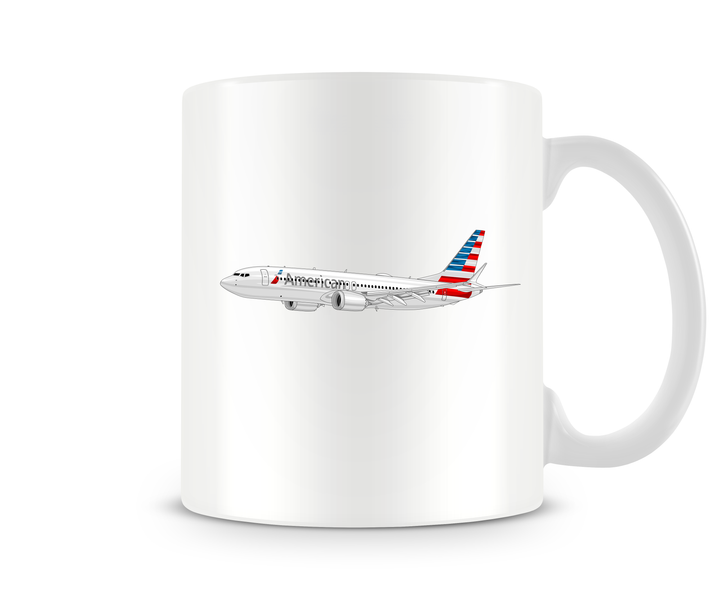 American Airlines Boeing 737 MAX Mug