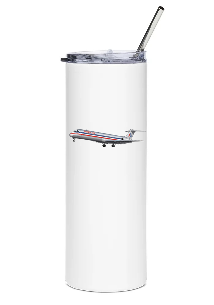 American Airlines McDonnell Douglas MD-80 water tumbler