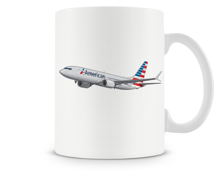 American Airlines Boeing 737 MAX mug