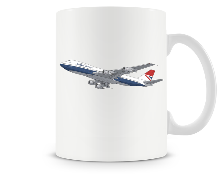 British Airways Boeing 747-200 mug