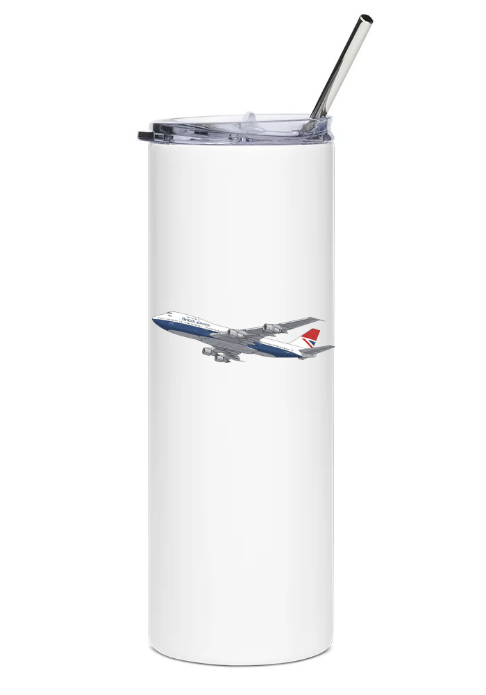 British Airways Boeing 747-200 water tumbler