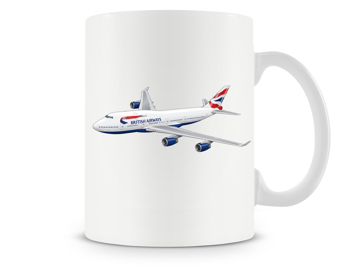 British Airways Boeing 747-400 mug