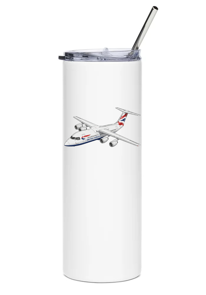 British Airways Bae 146 water tumbler