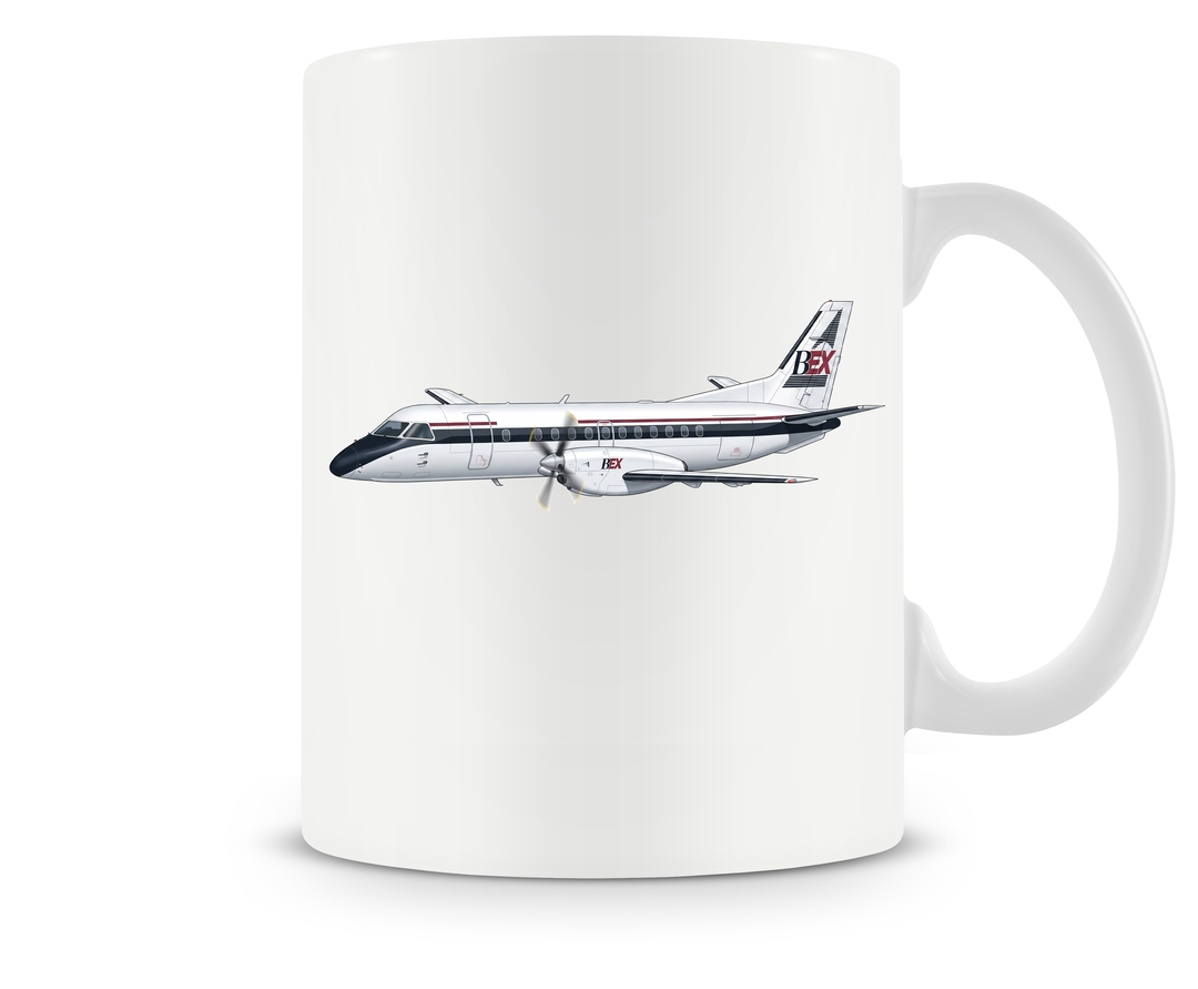 Business Express Airlines Saab 340 mug
