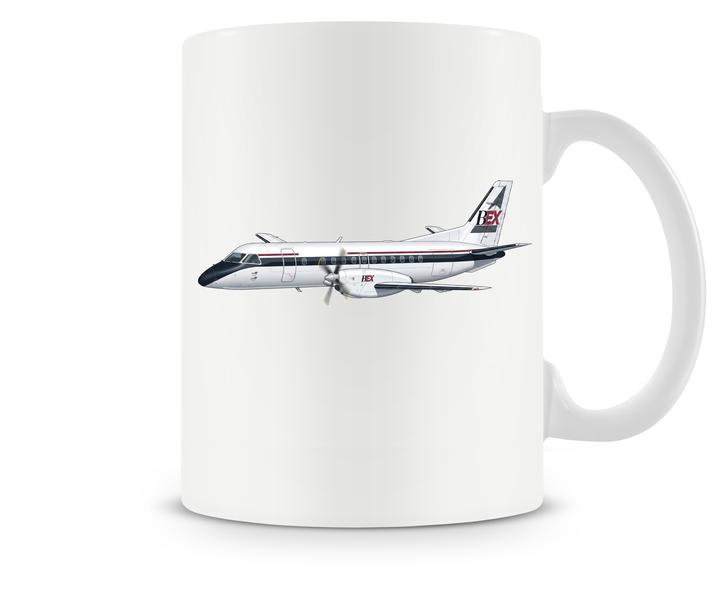 Business Express Airlines Saab 340 mug