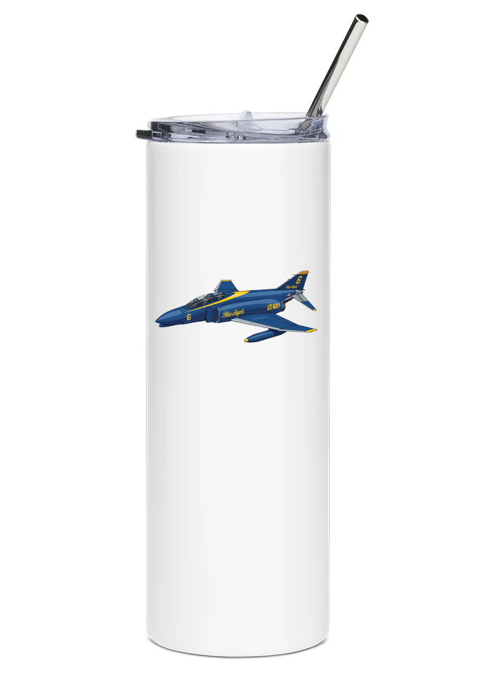 F-4 Phantom II 'Blue Angels' water tumbler
