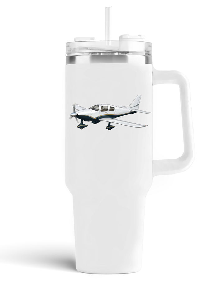 back of Lancair Columbia 340 quencher