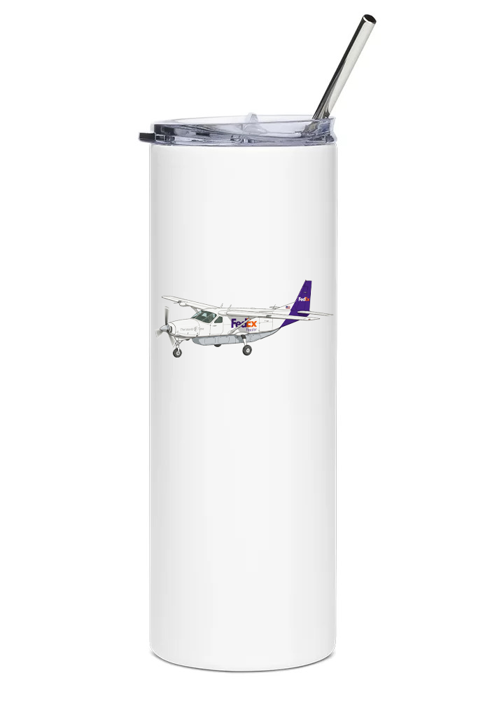 FedEx Cessna Caravan water tumbler