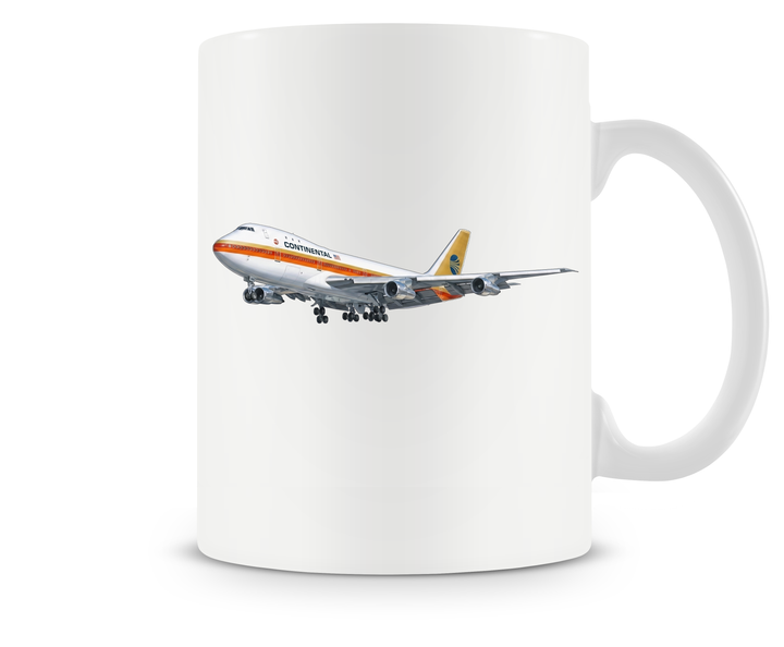 Continental Airlines Boeing 747 mug