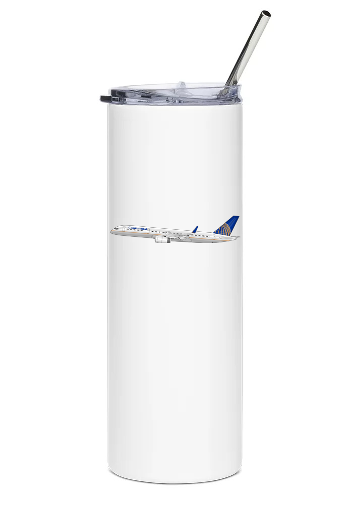 Continental Airlines Boeing 757 water bottle