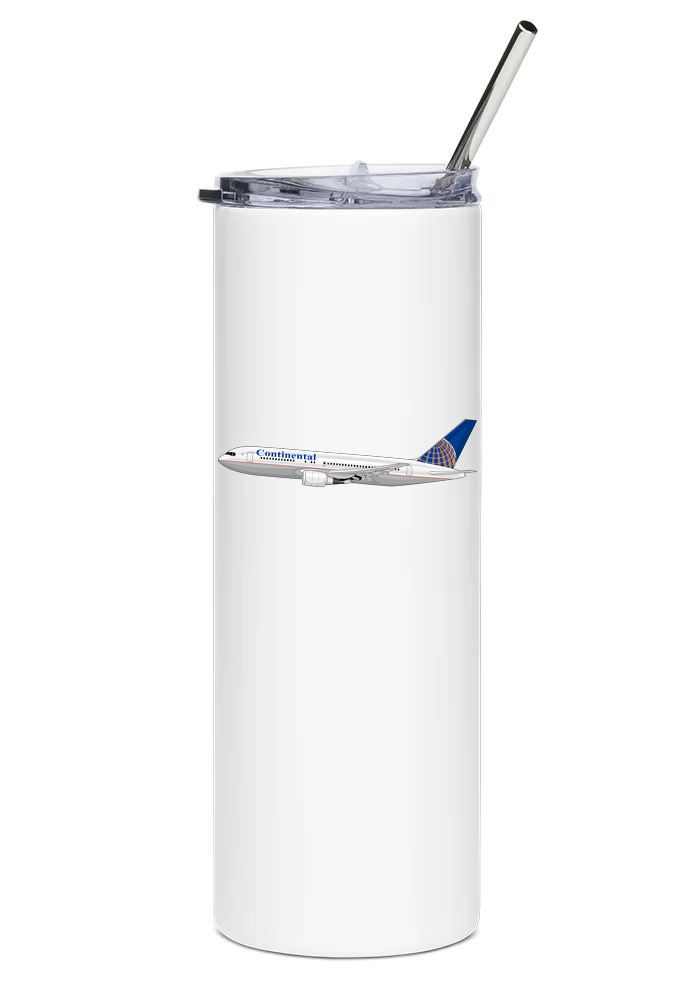 Continental Airlines Boeing 767 water bottle