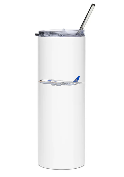 Continental Airlines Boeing 777 water bottle