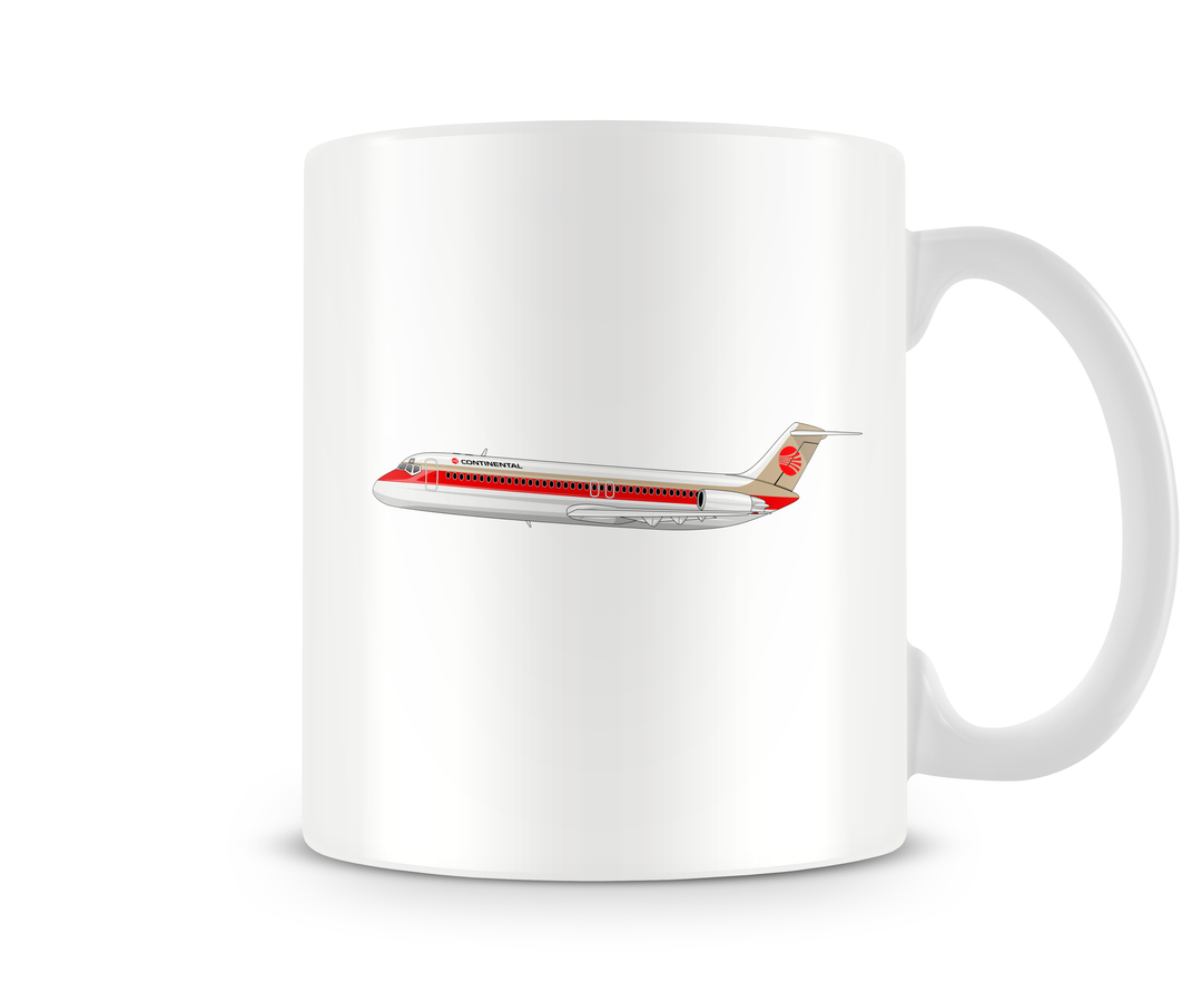 Continental Airlines McDonnell Douglas DC-9 Mug 