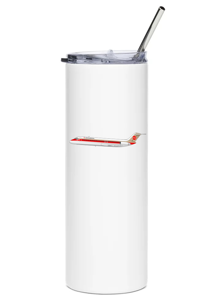 Continental Airlines McDonnell Douglas DC-9 water bottle