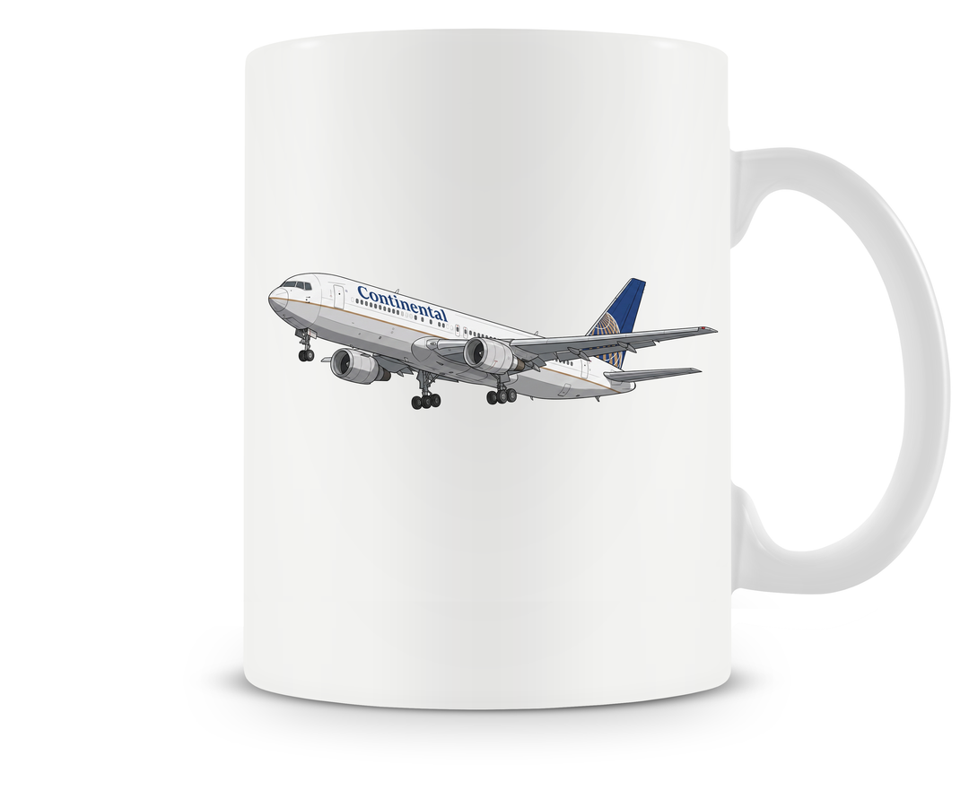 Continental Airlines Boeing 767 mug