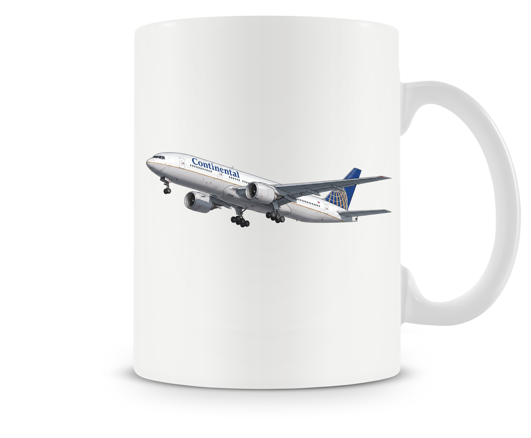 Continental Airlines Boeing 777 mug