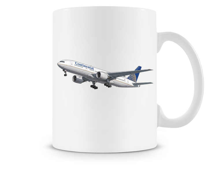 Continental Airlines Boeing 777 mug
