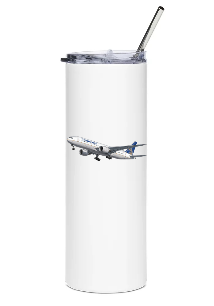 Continental Airlines Boeing 777 water tumbler
