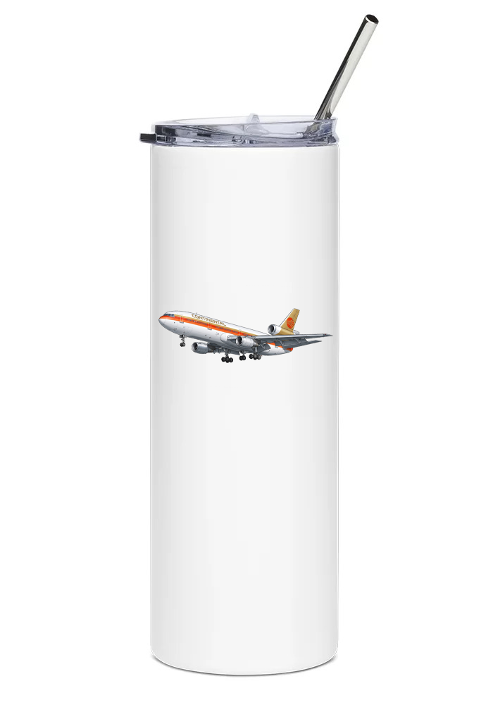 Continental Airlines McDonnell Douglas DC-10 water tumbler