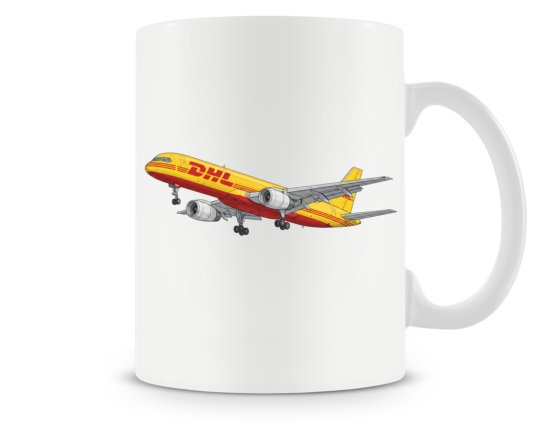 DHL Boeing 757 with Gear Down Mug
