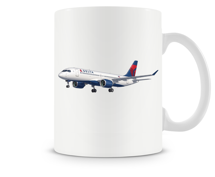 Delta Airlines Airbus A220 mug