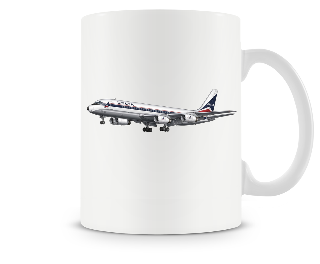 Delta Airlines Douglas DC-8 mug