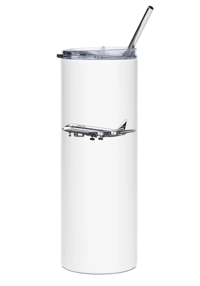 Delta Airlines Douglas DC-8 water tumbler 