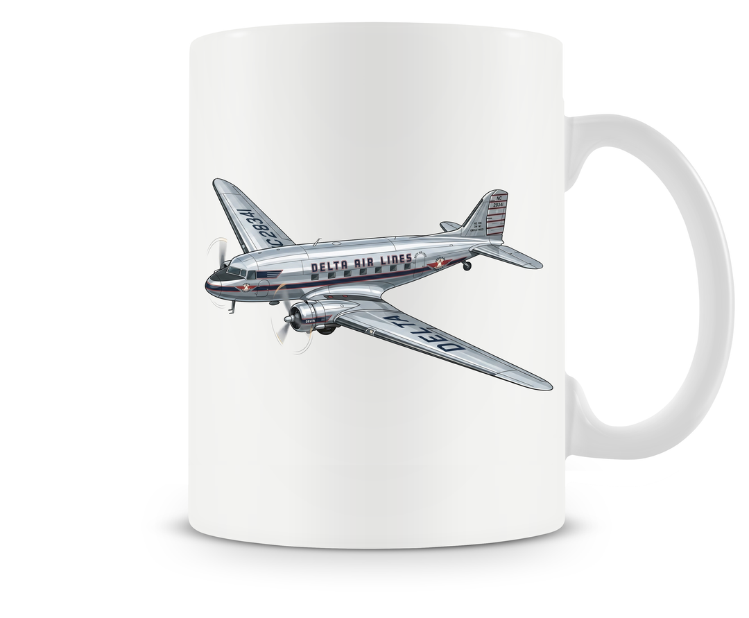Delta Airlines Douglas DC-3 Mug