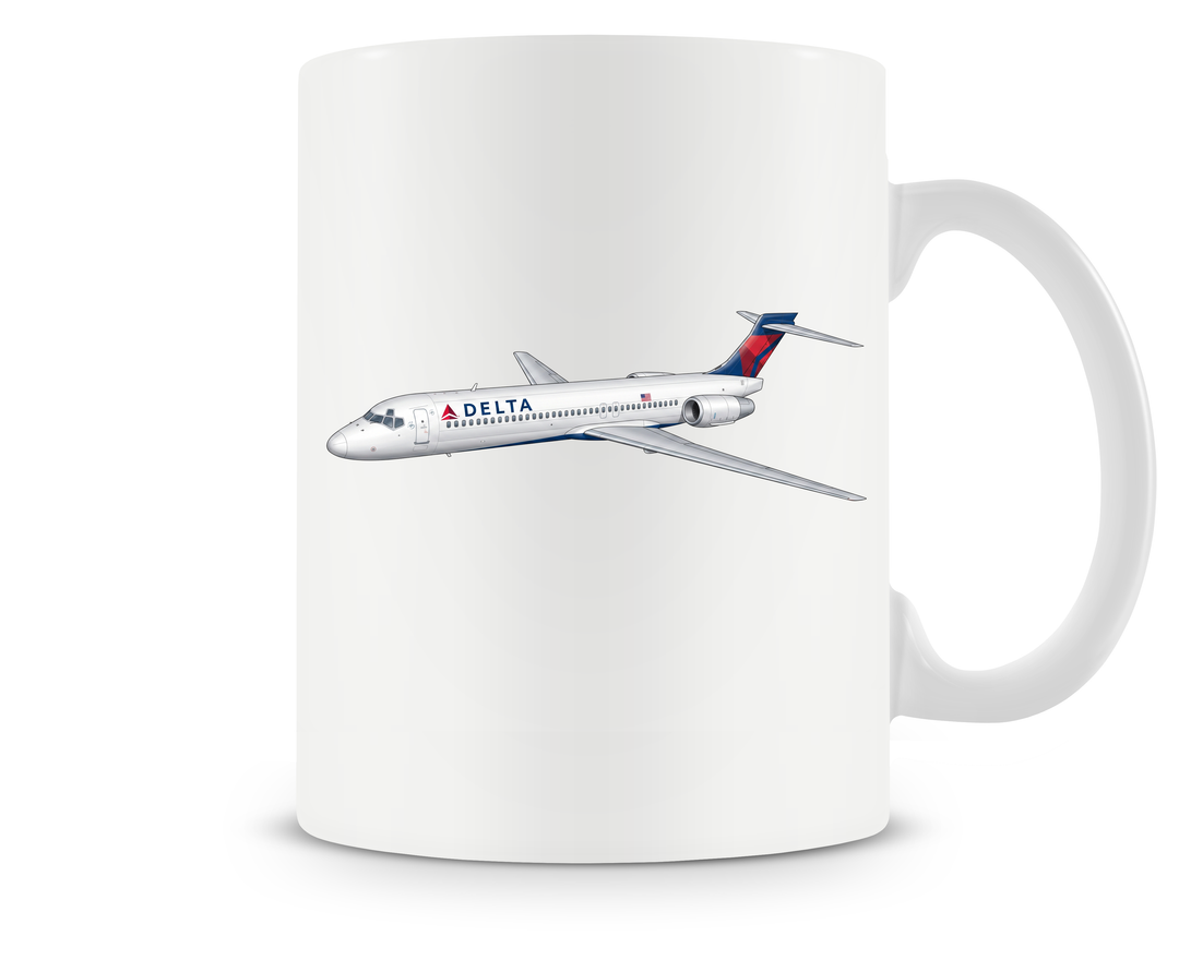 Delta Airlines Boeing 717 mug