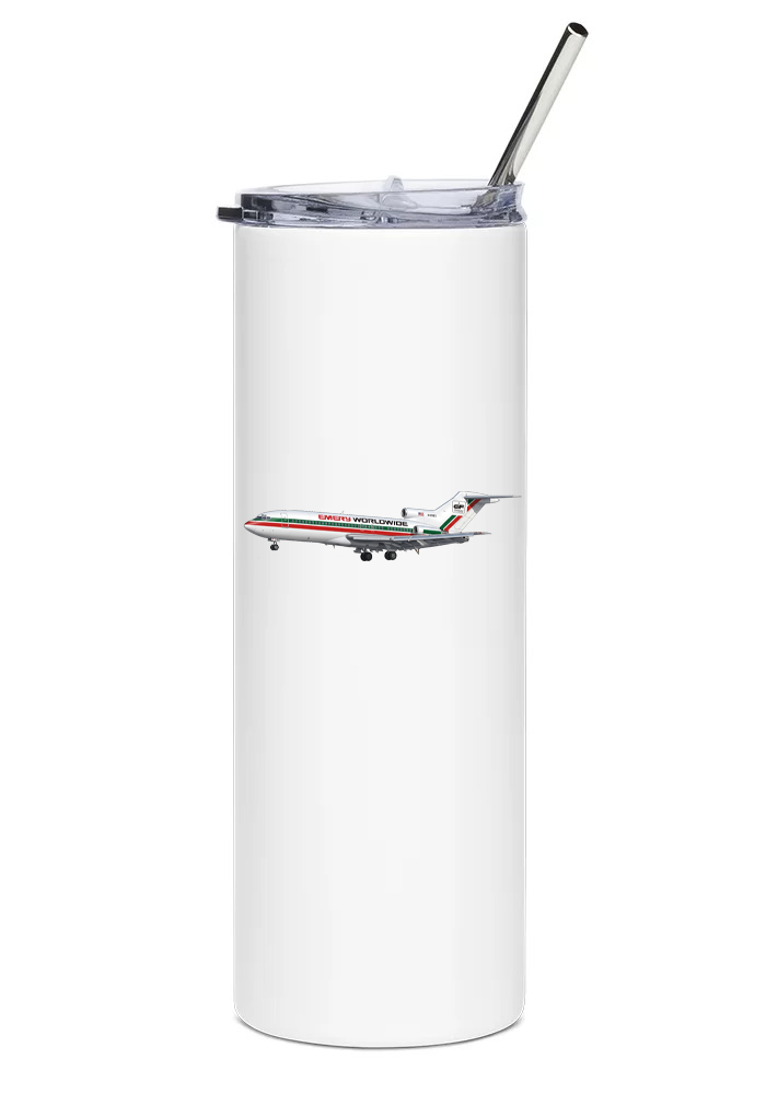 Emery Worldwide Airlines Boeing 727 water tumbler