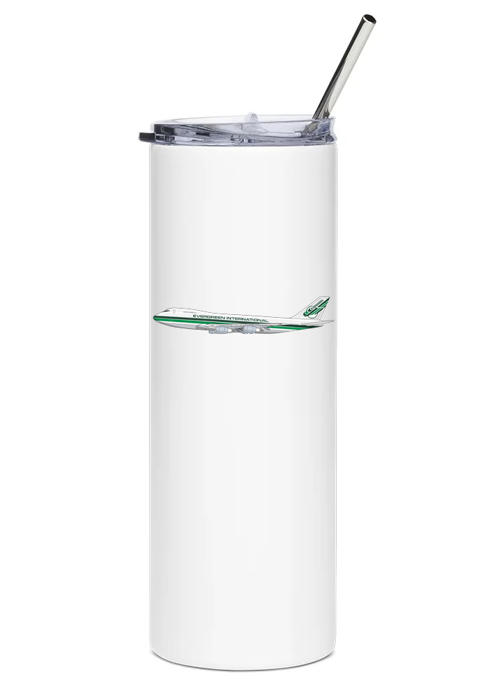 Evergreen International Boeing 747 water bottle