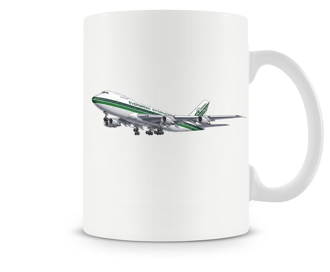 Evergreen International Boeing 747 mug