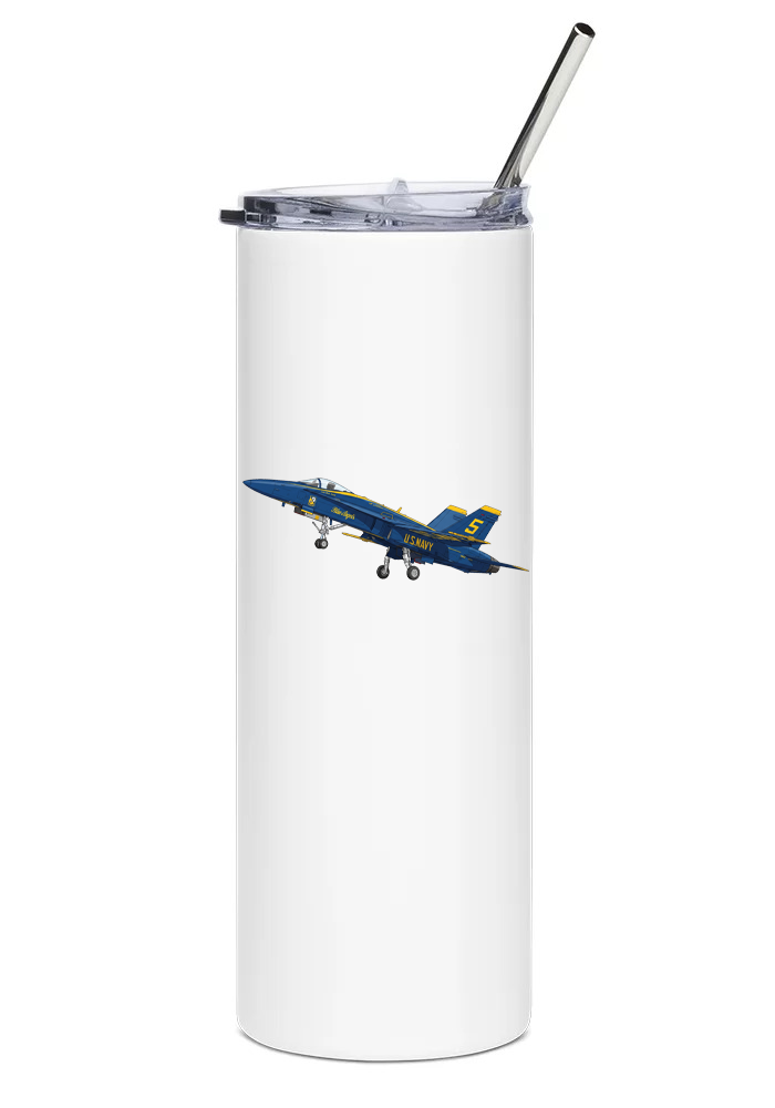 Blue Angels McDonnell Douglas F-18 Hornet water tumbler