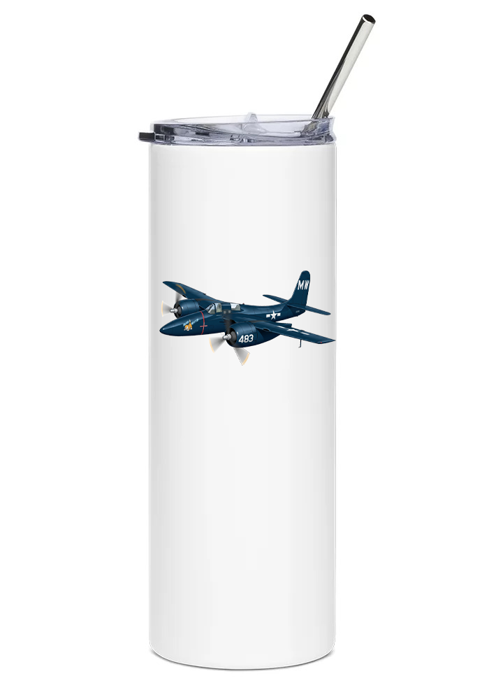 Grumman F7F Tigercat water tumbler