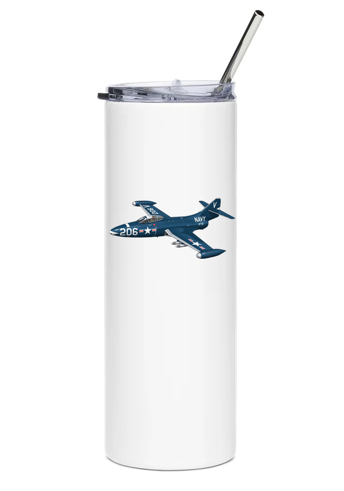 Grumman F9F Panther water tumbler