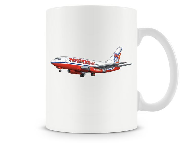 Hooters Air Boeing 737 mug