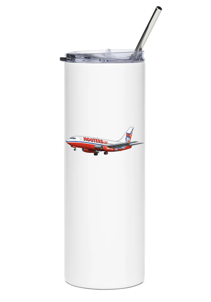 Hooters Air Boeing 737 water tumbler