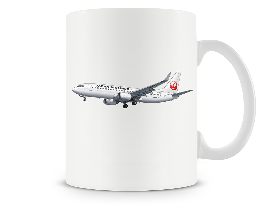 Japan Airlines Boeing 737 mug