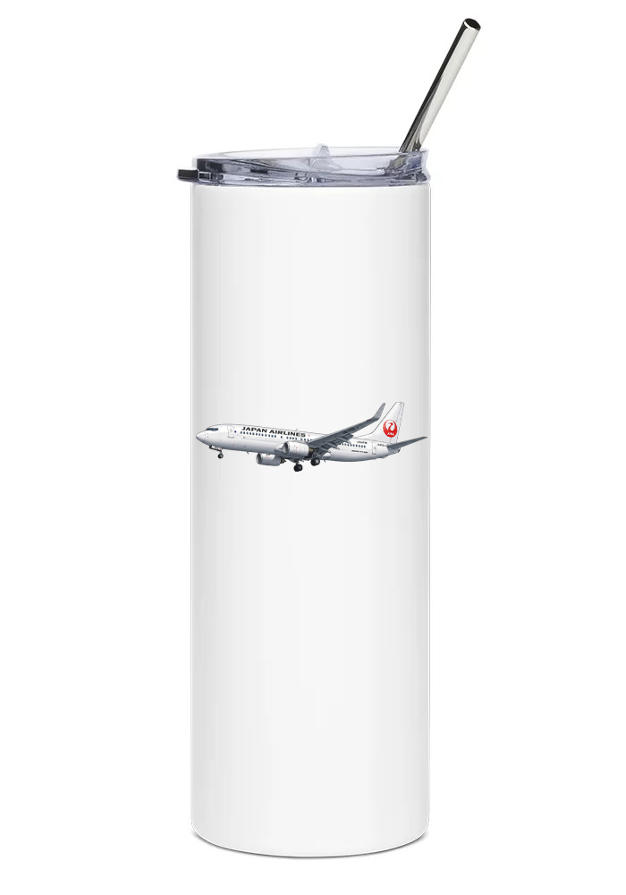 Japan Airlines Boeing 737 water tumbler