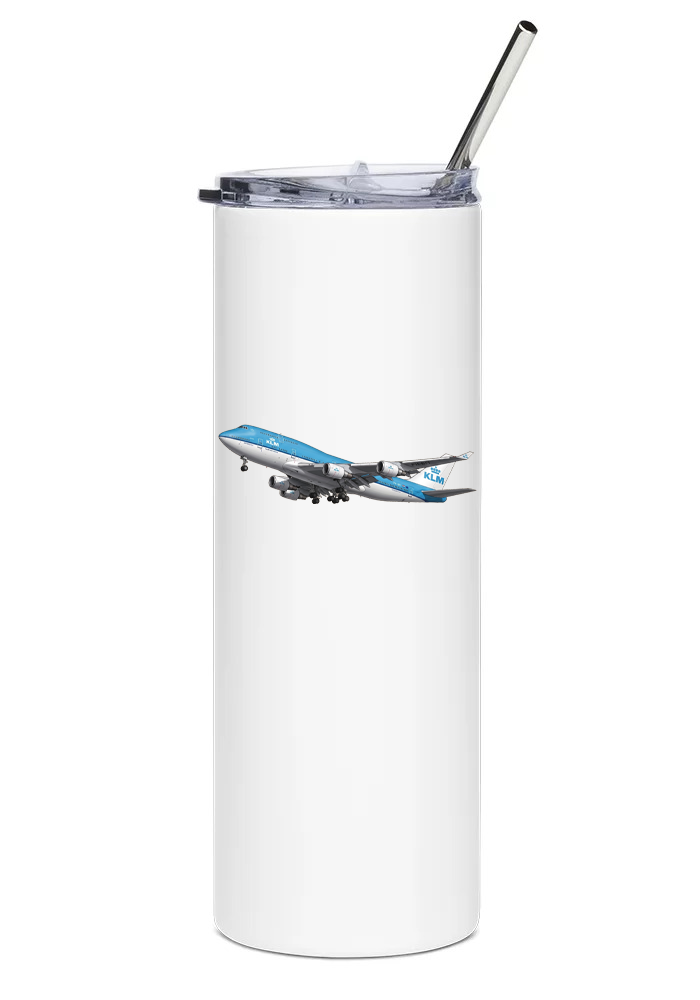 KLM Boeing 747-400 water tumbler